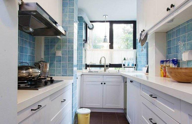 輕快使用美式廚房定制整體櫥柜家裝效果圖白色櫥柜效果圖